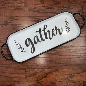 Gather Metal Tray Decor